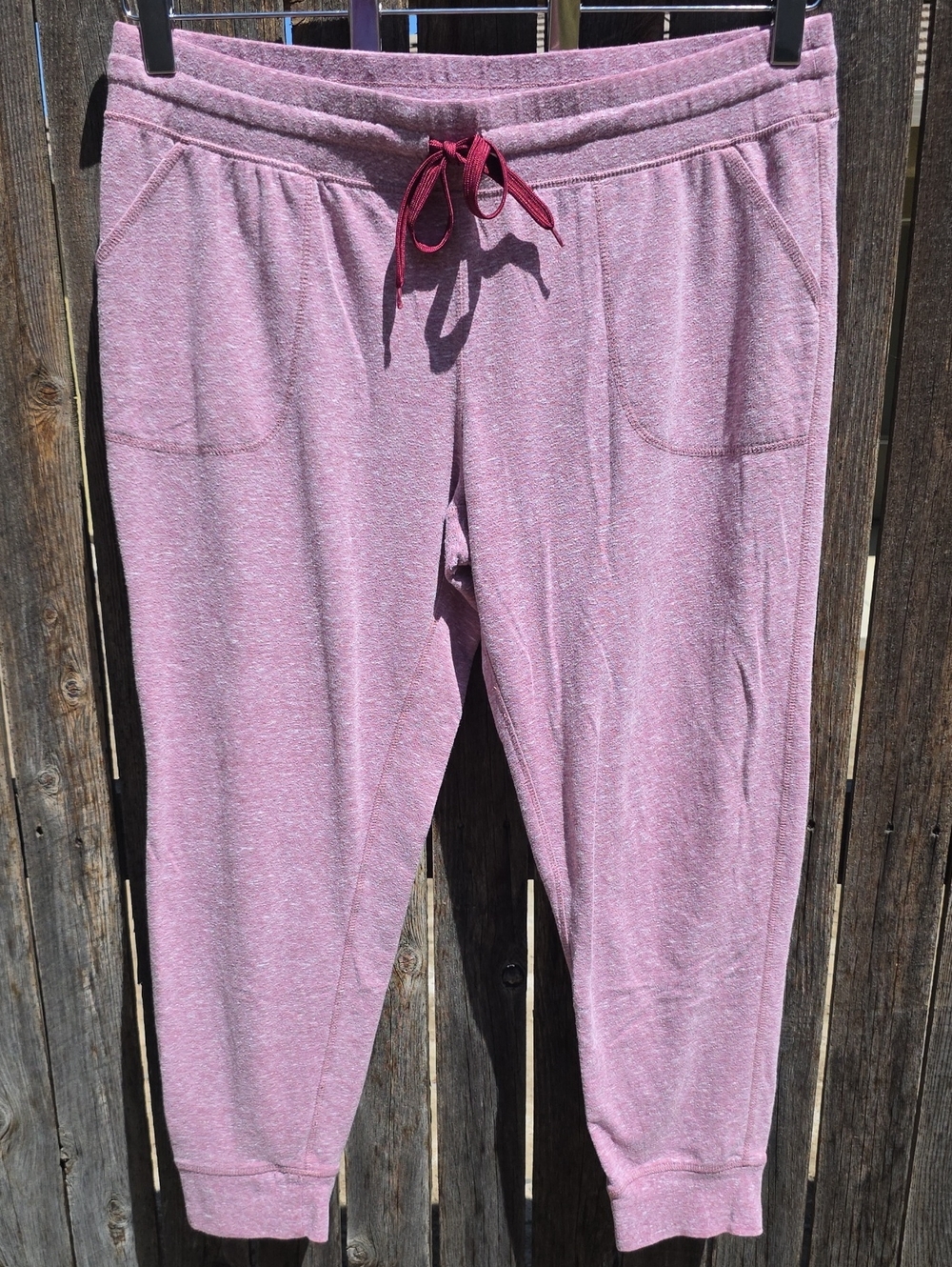 Women's Pink Jogger Pants with Drawstring